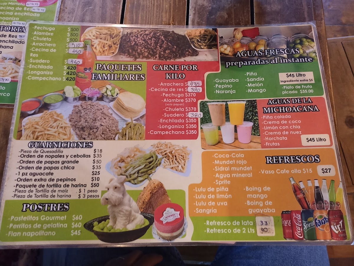 Taquería los parientes Tecámac Menu - Image 1