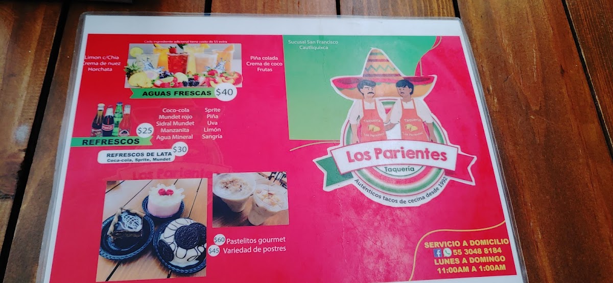 Taquería los parientes Tecámac Menu - Image 6